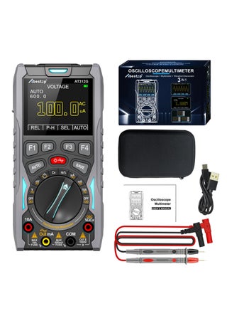 AT312G 3 in 1 Oscilloscope Digital Scope Multimeter with 12MHz Bandwidth 50MSa/s Sampling Rate Built-in Generator Multiple Multimeter Tester Function