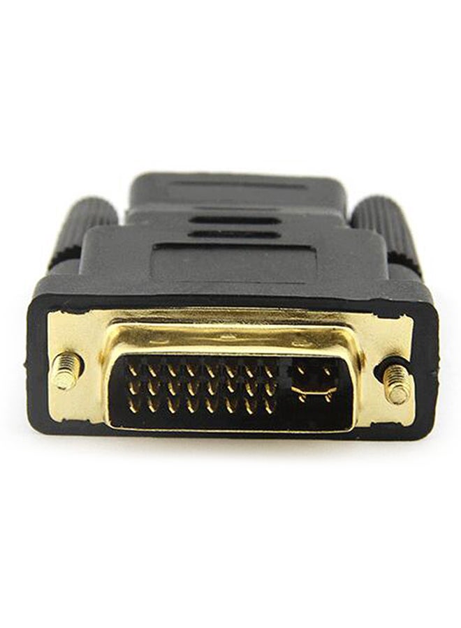 مهايئ DVI ذكر إلى HDMI أنثى أسود