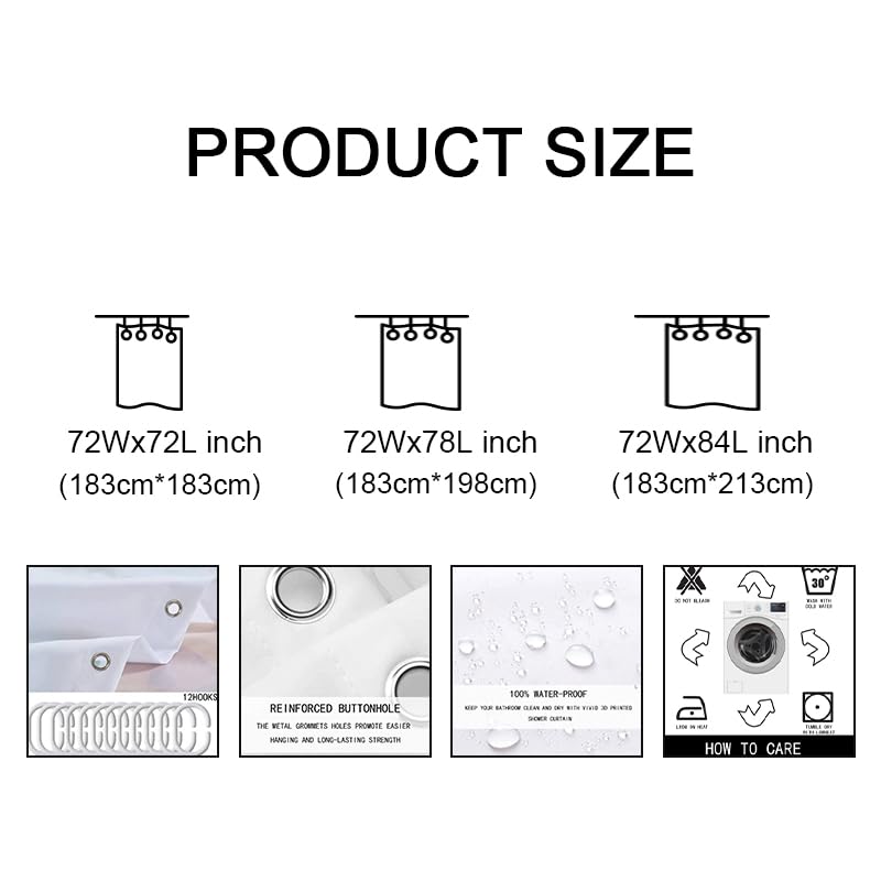 Man Fei Manfei Cartoon Bowknot Kids Shower Curtains,Pink Bow Tie Butterfly Knot Princess Bathroom Curtains for Girls Women,Watercolor Bow Patchwork Pink White Waterproof Curtains,12 Hooks Suits,72" W x 72" L - Image 4