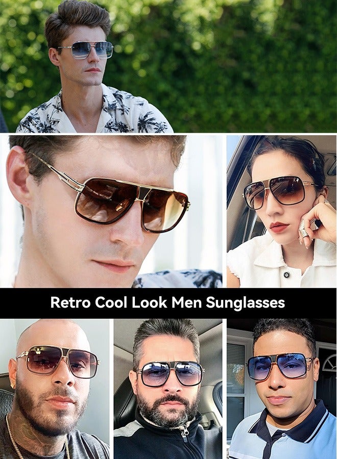 AZorb Sunglasses Women Men Hard Alloy Metal Frame Sun Glassess for Women Men's Sunglass Aviator Fashion Design High Quality UV400 Protection Shades Black - Image 5