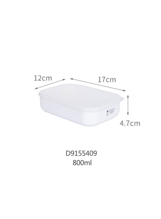 Refrigerator Fresh-keeping Box Kitchen Food Sealed Box Plastic Food Grade Lunch Box Frozen Fruit And Vegetable Refrigerator Storage Box-Specifications:800ml (caps Cannot Be Microwaved)  - Image 1