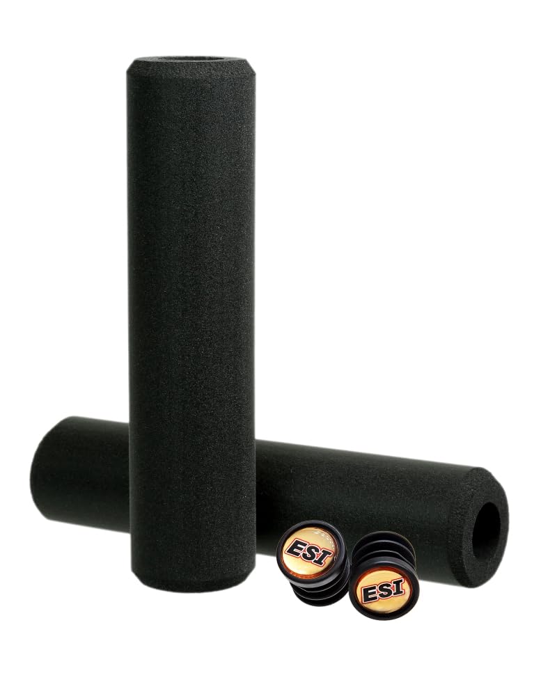 ESI Grips Extra Chunky - Silicone MTB Grips - Ultimate Comfort and Control for Mountain Bike and E-Bike Riders, Durable Silicone Bicycle Handlebar Grips for a Smooth Ride (Black) - Image 2