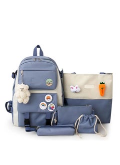 4-Piece Schoolbag Set Blue