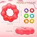 Manmel 4Pack Squishy Toys Wearable Bracelet Stress Balls Fidget Toys Soft Donut Stress Relief Sensory Toy for Kids Adults Squeeze Balls Stress Toys for Party Favors Goodie Bags Stuffers - Image 4