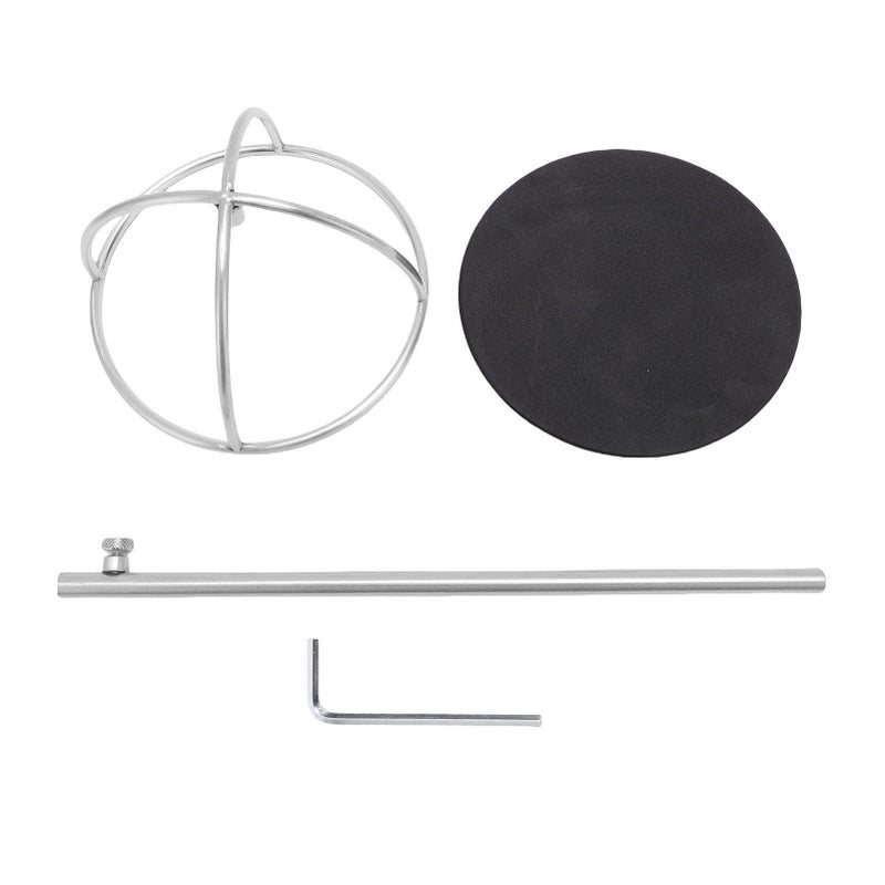 Tabletop Hat Stand: Silver Adjustable Iron Hat Holder - Sturdy Load Bearing Capacity Elegant Minimalist Design for Home Galleries Retail Stores - Image 1