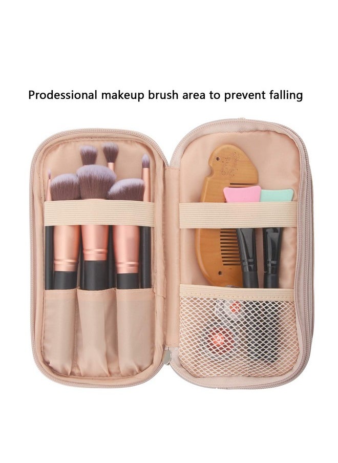 MONSTINA Makeup Bag For Womenpouch Bagmakeup Brush Bags Travel Kit Organizer Cosmetic Bag (Cgold)  - Image 5