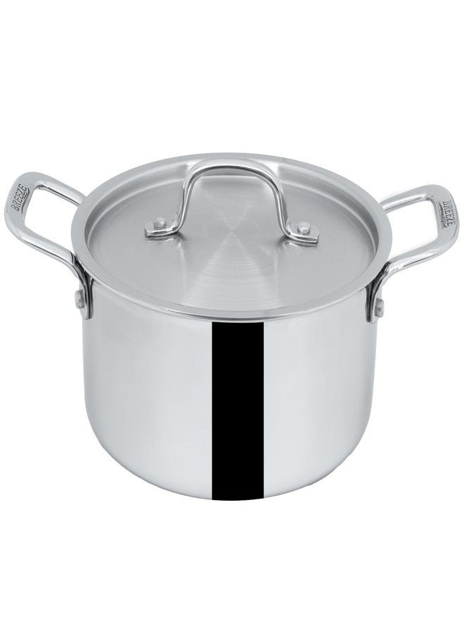 BREEZE Triply Stainless Steel Stock Pot/Casserole with Steel Lid | Very Small, | Induction Friendly | Nonstick 3-Layer Body, 100% Pure & Toxin-Free (22 cm) - Image 1