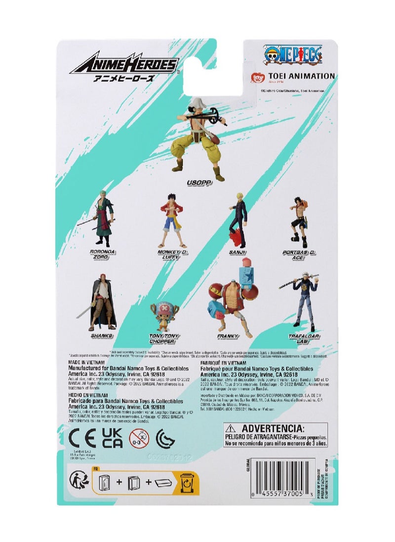 Bandai - Anime Heroes One Piece Usopp 7-Inches  | Collectible Action Figure | Switchable Hands | Perfect Gift for Collectors, Manga & Anime Lovers! - Image 1
