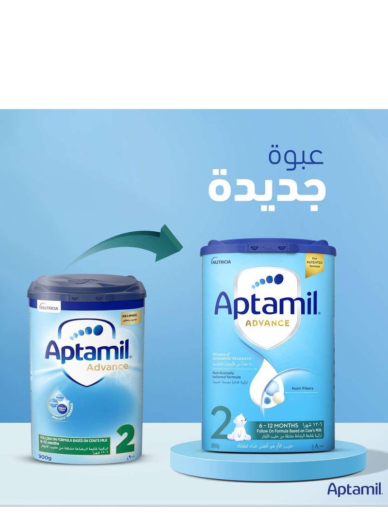 Aptamil Advance Follow On Milk Formula Stage (2) 800Gm - Image 2
