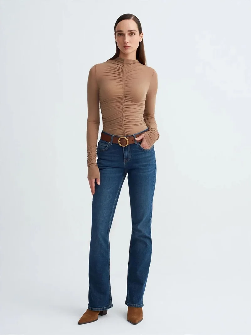 ديلفين Dilvin Low-Waist Straight-Leg Jeans