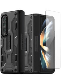 VRS Design Terra Guard Active (Hinge Protection) Case Cover for Samsung Galaxy Z Fold 4 (2022) With Screen Protector - Matte Black  - Image 1