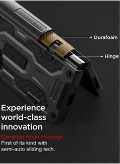 VRS Design Terra Guard Active (Hinge Protection) Case Cover for Samsung Galaxy Z Fold 4 (2022) With Screen Protector - Matte Black  - Image 4