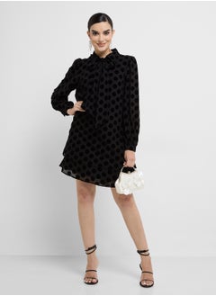 YAS Yasflocki Mesh Detailed Dress  - Image 4