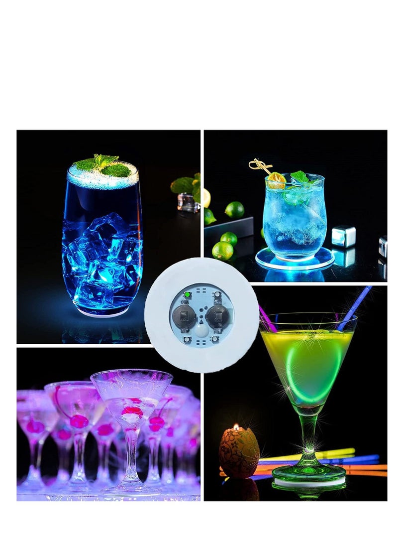 ماركة غير محددة مجموعة من 3 ملصقات كوستر LED ذاتية اللصق ، 4 × SMD LED بما في ذلك البطاريات  - Image 5