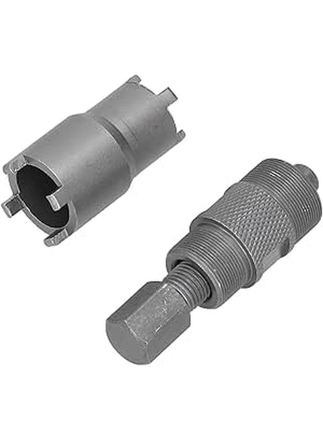 Carbon Steel Motorcycle Flywheel Puller Removal Tool with Clutch Lock Nut Spanner for GY6 ATV Dirt Bike Scooter - Image 1