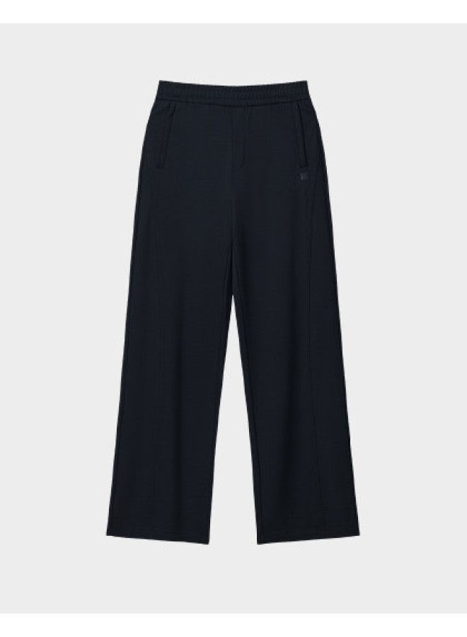 FILA Women'S Casual Pants, Fashionable Leisure Simple Basic Comfortable Versatile Straight Leg Slightly Stretch Knit Trousers - Image 1