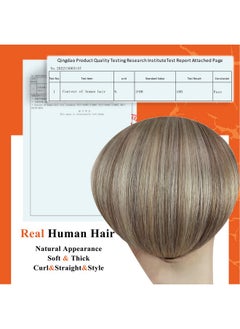 Full Shine Full Shine Utip Hair Extensions Human Hair 14 Inch Balayage Color 3 Fading to 8 and 22 Light Blonde Pre Bonded Hair Extensions 0.8g Per Strand 50 Strands U Tip Extensions  - Image 2