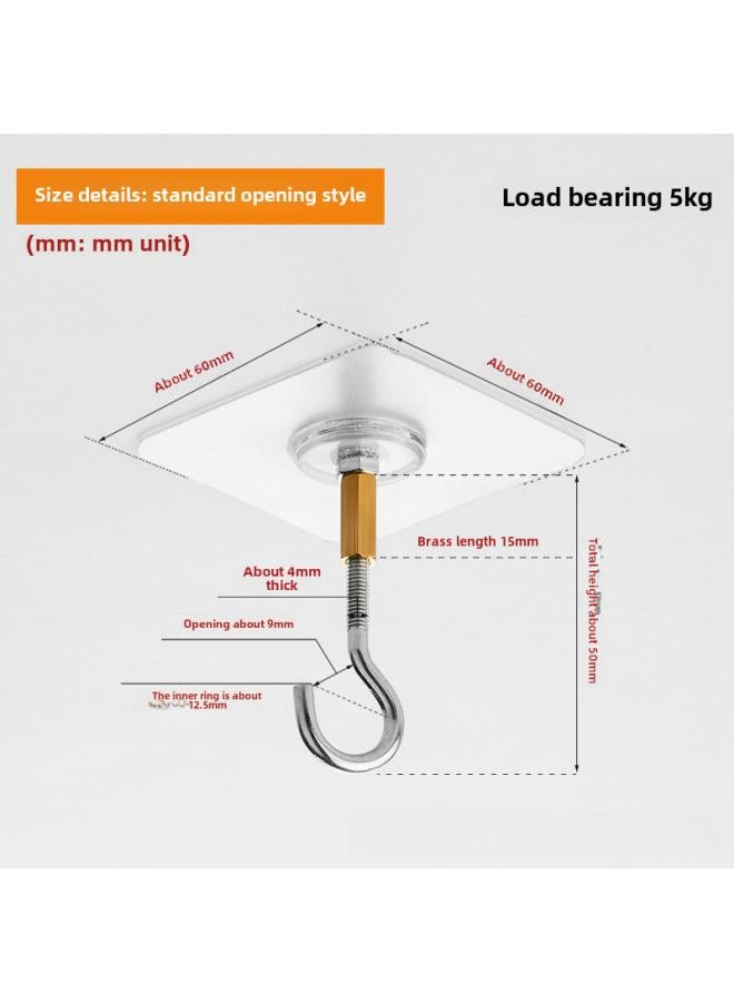 Non-perforated Seamless Ceiling Hook Small Lantern Balloon Ceiling Fan Ceiling Strong Hook Clothes Kitchenware Storage Hook 