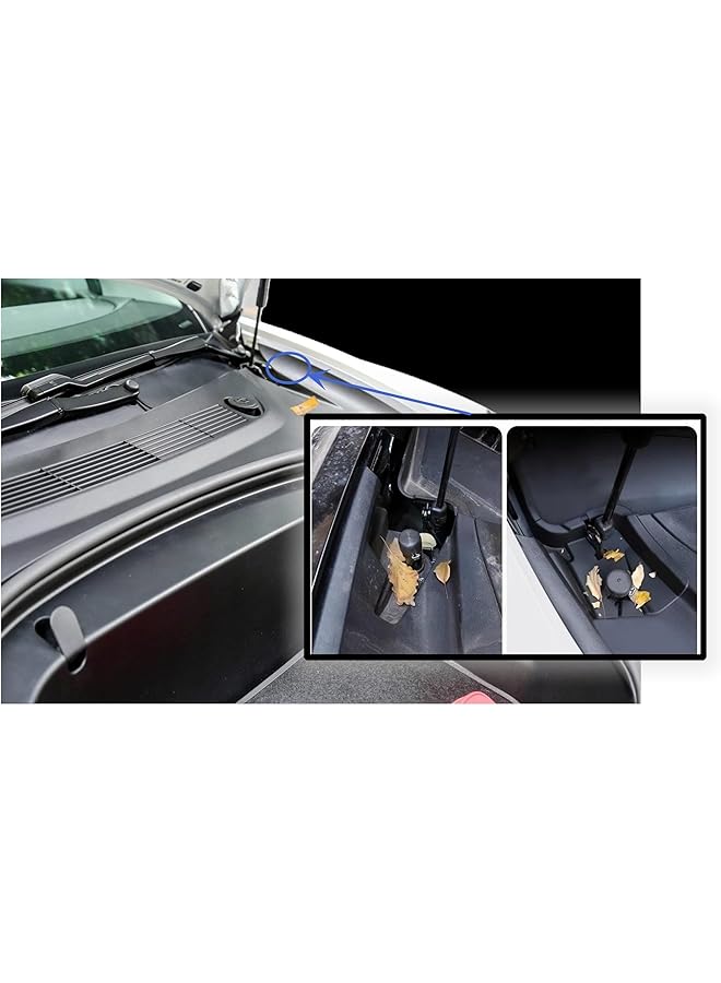 Khazna 2Pcs Model 3 Front Trunk Cover - Tpe Anti-Blocking Protector For Spare Compartment - Premium Interior Accessory - Image 3