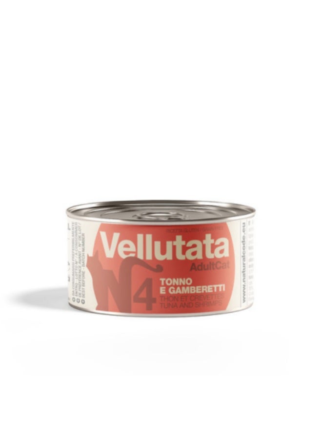 Natural Code 4 Creamy Tuna and Shrimps Velvety Wet Cat Food 85g