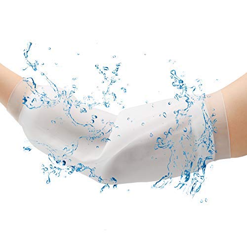 غطاء دش لخط PICC Ahier متوسط غطاء خط PICC للذراع العلوية مقاوم للماء واقي خط PICC للعلاج الكيميائي للدش والاستحمام قابل لإعادة الاستخدام