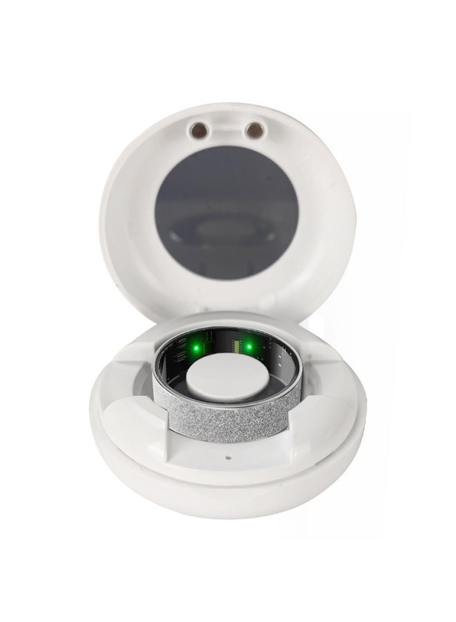 حلقة ذكية متجمدة للزوجين، امتصاص مغناطيسي لمعدل ضربات القلب، الأكسجين في الدم، قياس الرياضة في الهواء الطلق، خطوة النوم، مراقبة الصحة - اللون: فضي #8 - Image 5