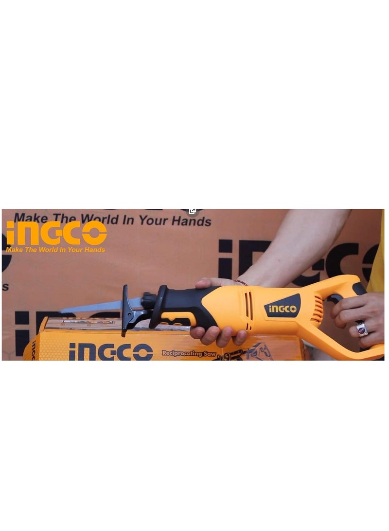 INGCO Ingco  Reciprocating Saw  750 Watt  Yellow / Black - Image 5