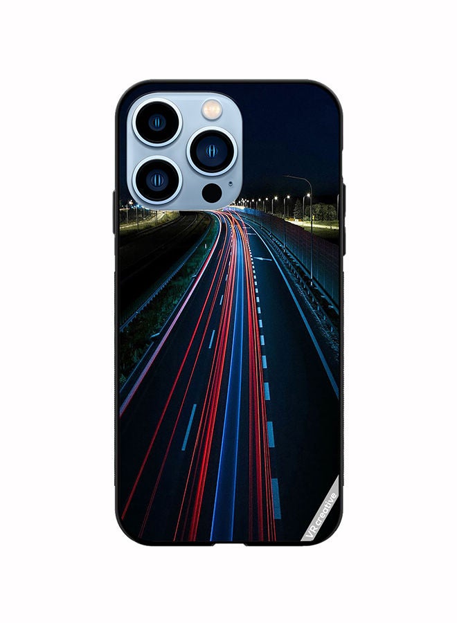 VR CREATIVE Protective Case Cover For Apple iPhone 14 Pro Road Design Multicolour - Image 1
