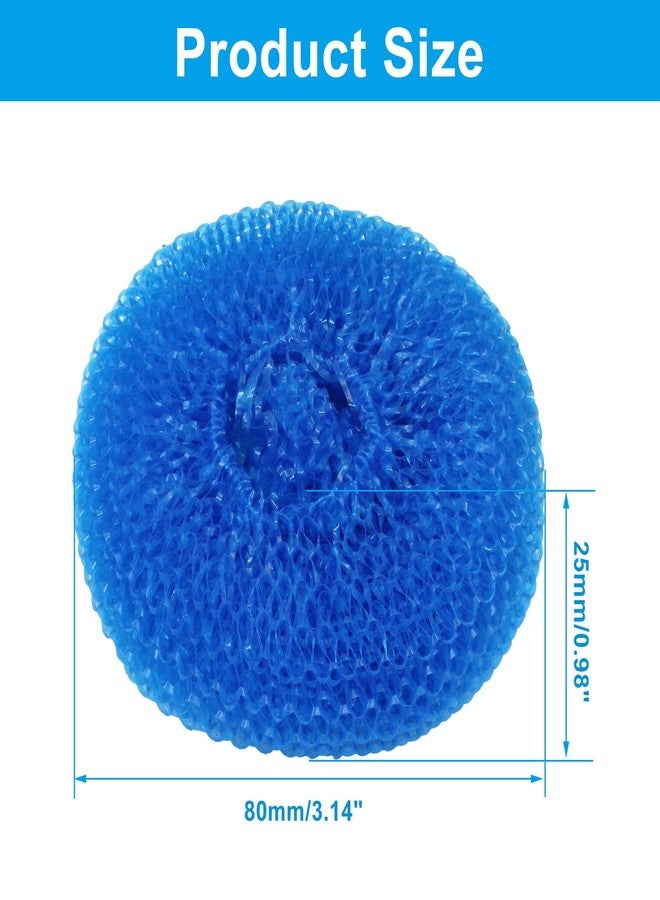 Verkelly 15 Pcs Plastic Dish Scrubbers, Nylon Scouring Pad Mesh Pot Scourers (Yellow+Blue+Red+Green+Orange) - Image 2