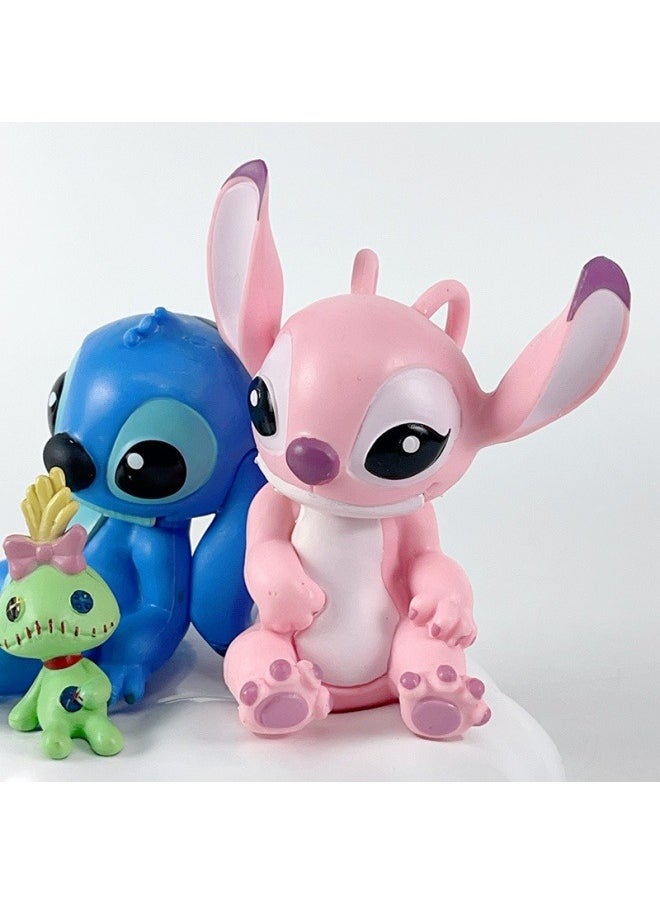 General Stitch Anqi Desktop decoration Standing Couple Stitch Model Toy Birthday Party Collection Decoration Gift for family and friends  - Image 3