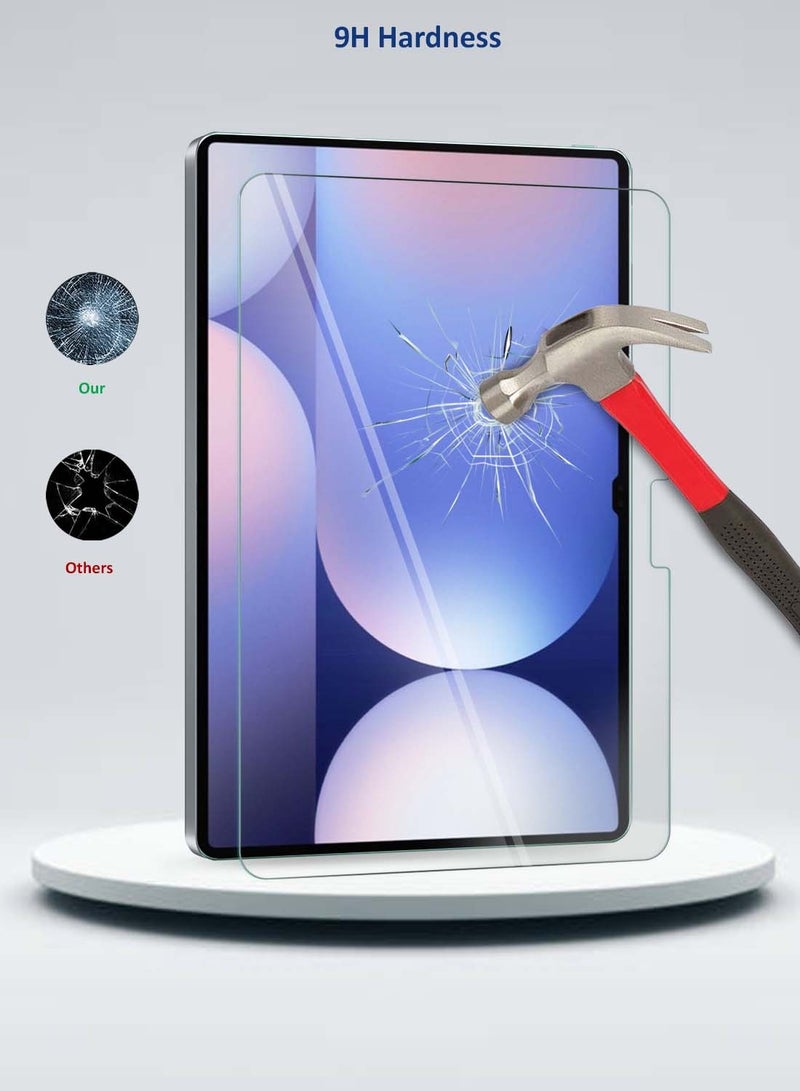 Wtech Samsung Galaxy Tab S10 Ultra 5G 2024 (14.6 Inch) X920 X926B Premium Series Curved Edges Full Cover Tempered Glass Screen Protector - Clear - Image 2