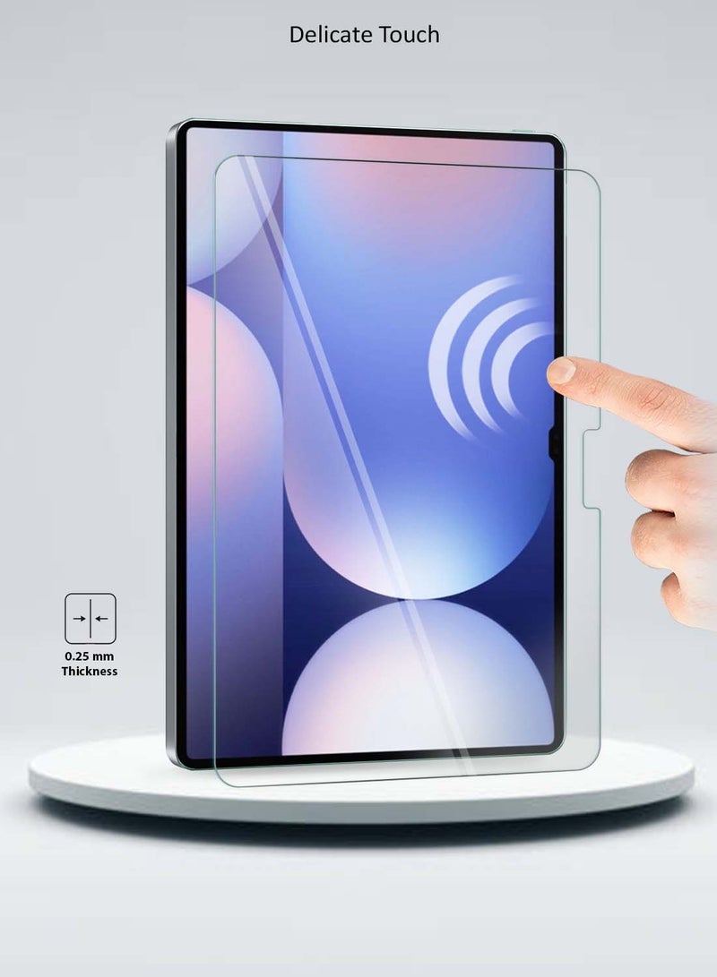 Wtech Samsung Galaxy Tab S10 Ultra 5G 2024 (14.6 Inch) X920 X926B Premium Series Curved Edges Full Cover Tempered Glass Screen Protector - Clear - Image 3
