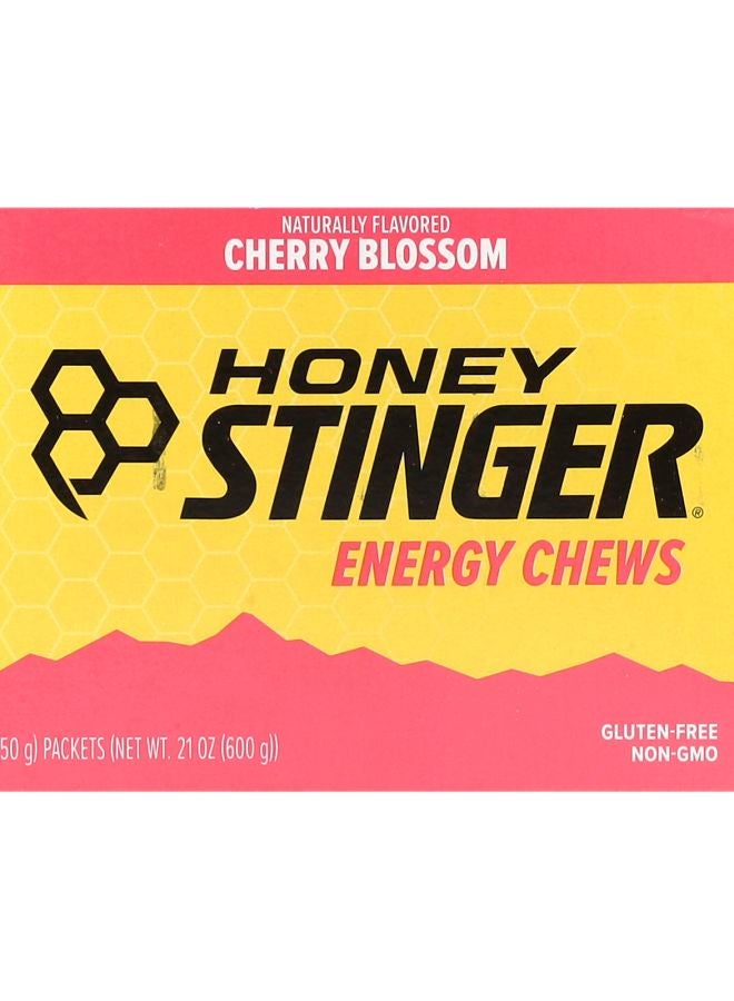 Honey Stinger Energy Chews Cherry Blossom 12 Packets 1.8 oz (50 g) Each