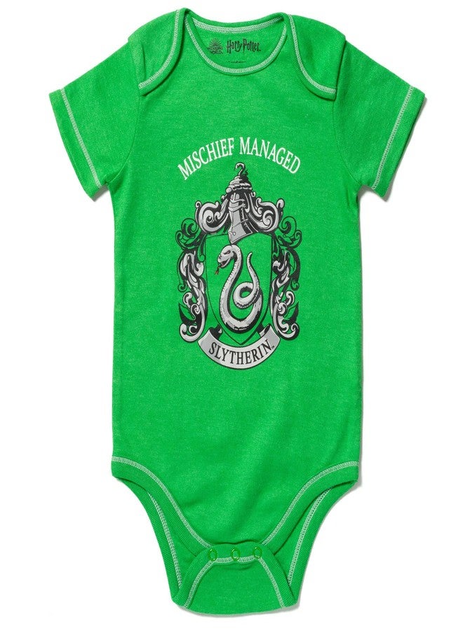 Harry Potter Gryffindor Hufflepuff Ravenclaw Slytherin Infant Baby Boys 4 Pack Bodysuits 18 Months - Image 5