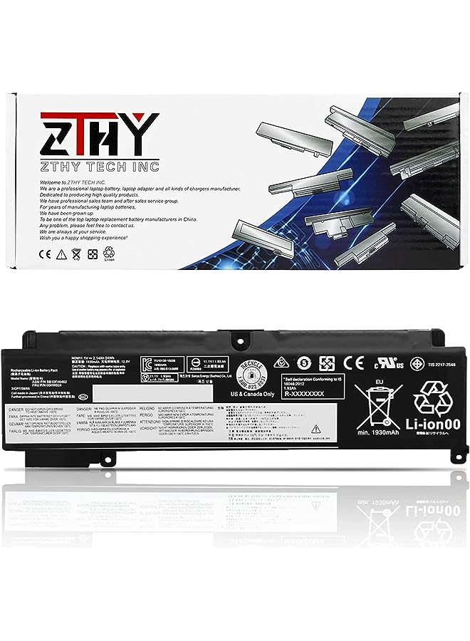 ZTHY 11.4V 24Wh 01Av405 01Av406 00Hw025 00Hw024 Laptop Battery Replacement For Lenovo Thinkpad T460S T470S Series Notebook Sb10J79003 00Hw038 01Av462 01Av407 01Av408 L16M3P73 Sb10K97605 Sb10J79002 - Image 1