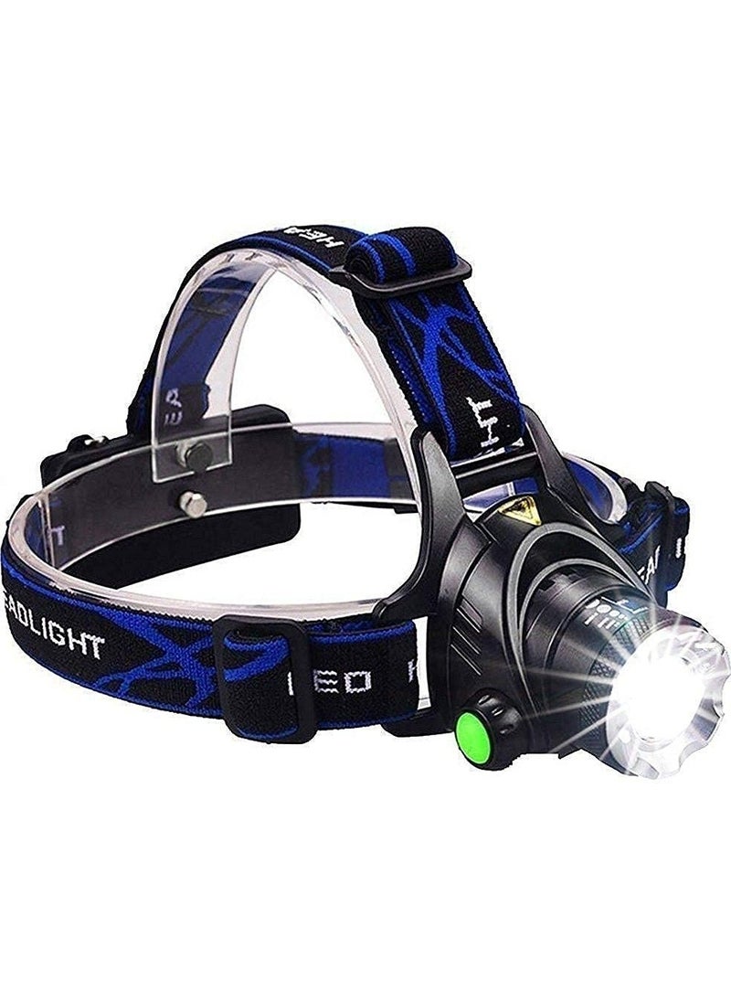 Tarez GP-365 Waterproof Head Flashlight, Zoom Q5 LED Rechargeable Head Lamp 1000 Lumen  - Image 1