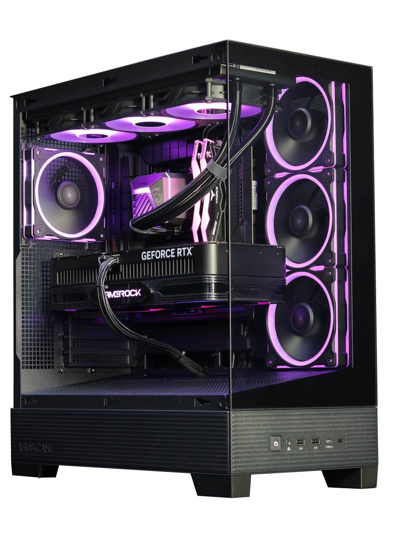 NANOTECH Storm Gaming PC - Intel Core i5-12400F Processor, DDR4 32GB (2*16) Ram, Nvidia GeForce RTX 5060Ti 16GB GDDR7 Graphics Card, 2TB NVMe M.2 SSD, 3 Fan AIO Liquid Cooler, 750W Power Supply, Windows 11 Pro | Wi-Fi - Image 1
