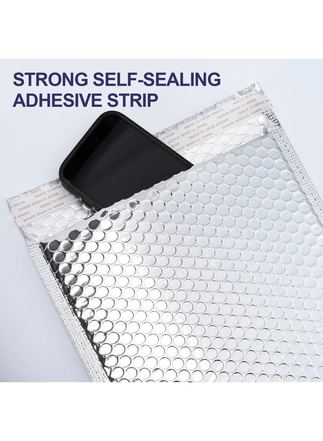 Vyndicca 25 Pack Thermal Bubble Mailers, 8.3 x 11 Inch Self Seal Foil Mailing Envelopes,Waterproof Metallic Bubble Mailer, Insulated Shipping Envelopes for Food, Cold Shipping, Cosmetics - Image 5