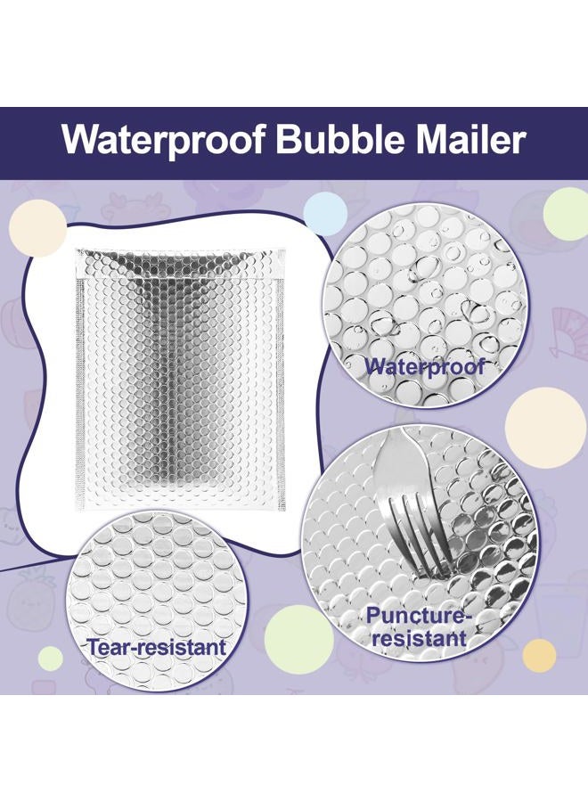 Vyndicca 25 Pack Thermal Bubble Mailers, 8.3 x 11 Inch Self Seal Foil Mailing Envelopes,Waterproof Metallic Bubble Mailer, Insulated Shipping Envelopes for Food, Cold Shipping, Cosmetics - Image 4