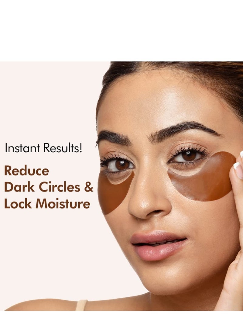 إم كافيين رقعات هيدروجيل تحت العين من مكافيين كوفي للهالات السوداء وتقليل الانتفاخات، تقنية قفل الرطوبة بحمض الهيالورونيك والكافيين لترطيب مضاعف - 30 زوجًا 90 جم - Image 2