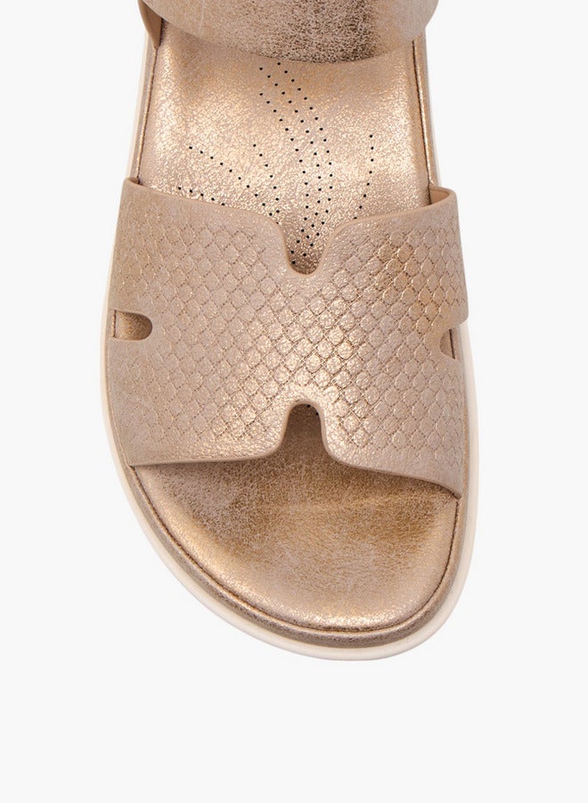 Le Confort Textured Comfort Sandals with Hook and Loop Closure  - Image 4