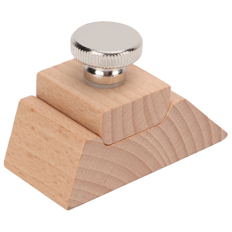 Wooden Sanding Block 3 Shapes Ergonomic Handle - Durable High Quality Leather Sanding Tool for Leather Craft Professionals And Hobbyists, Woodworking - Image 1