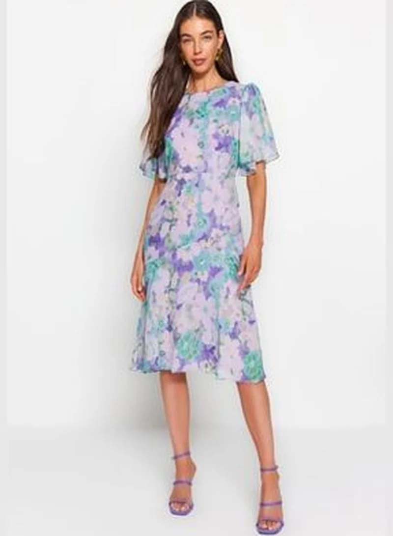 trendyol Floral Chiffon Dress
