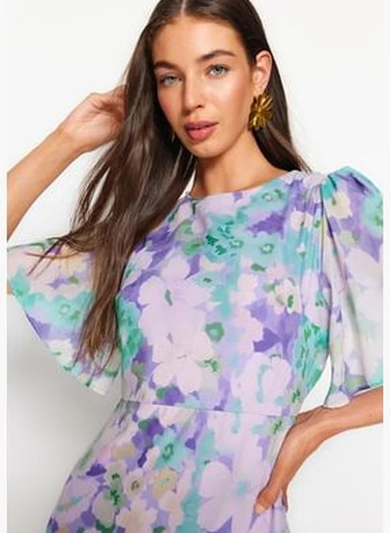 trendyol Floral Chiffon Dress