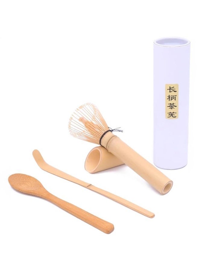 3-Piece Matcha Whisk Set,  Bamboo Matcha Making Tools Kit, Including Traditional Long Matcha Whisk, Stirring Scoop and Tea Spoon,  Comfortable Grip Perfect for Matcha Tea Preparation, Gift for Matcha Lovers & Beginners