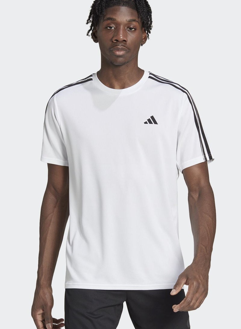 Adidas train essentials base 3-stripes training men t-shirt - Image 1