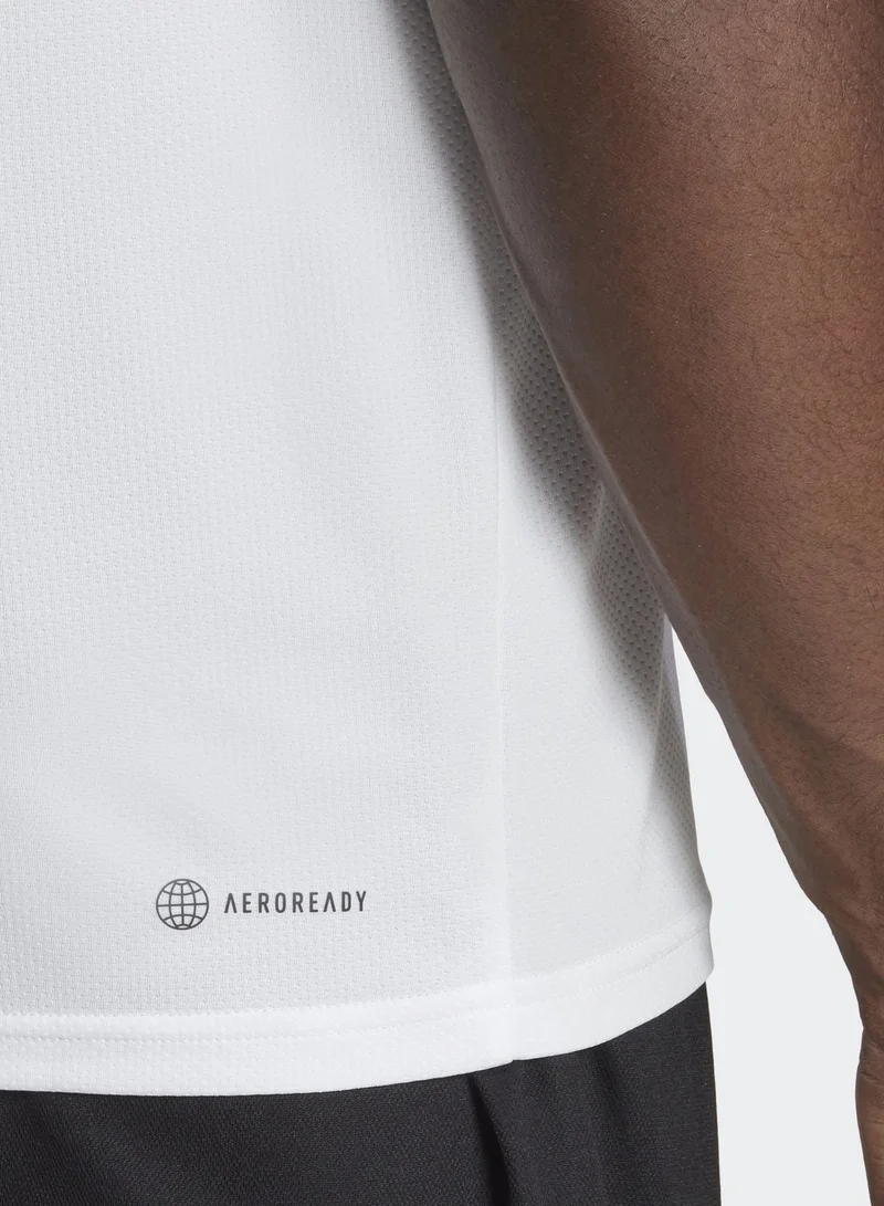 adidas تيشيرت أساسي للتدريب 3 خطوط للرجال