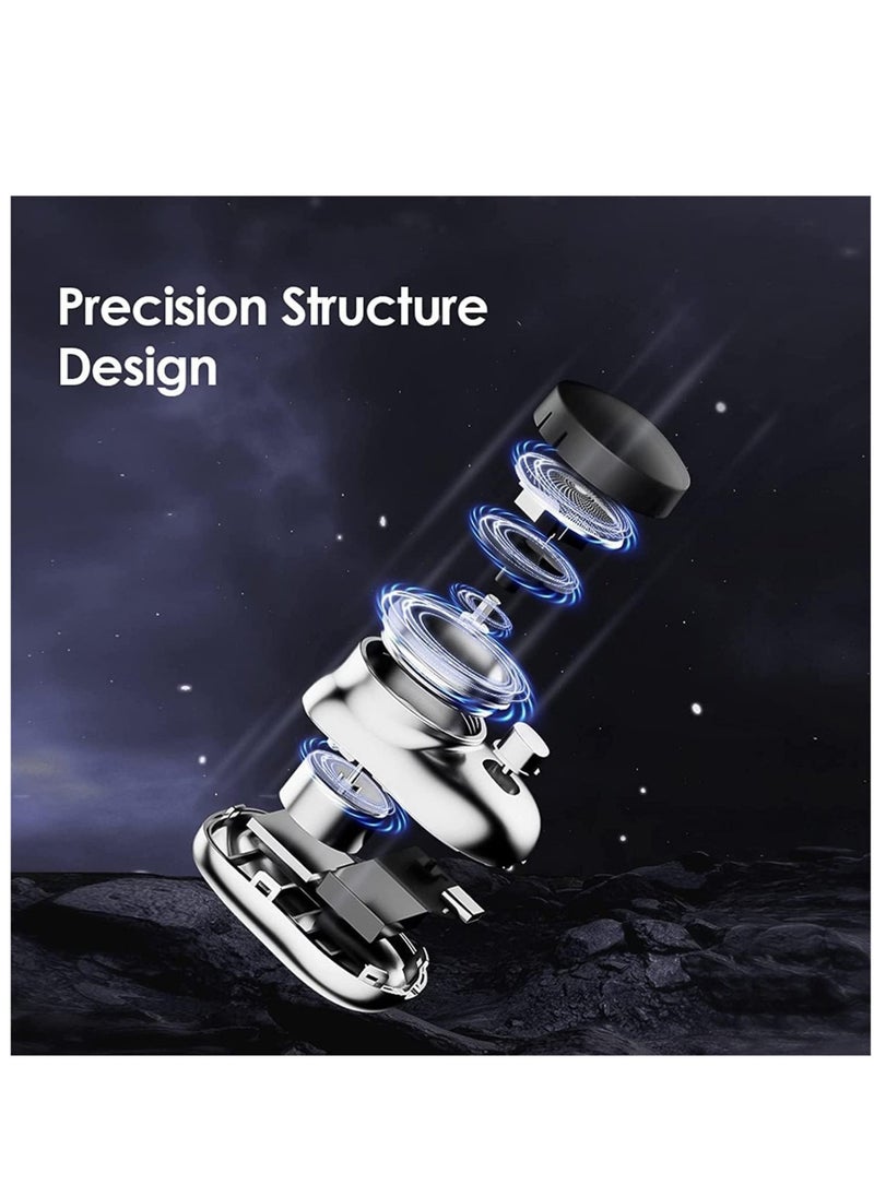 ELTRAZONE Mini&Portable Electric Shaver, New Pocket Portable Electric Shave, Magic USB Mini Shaver Electric Razor For Men, Rechargeable Travel Razors For Men Electric Shaver For Shaving Face(Green) - Image 4