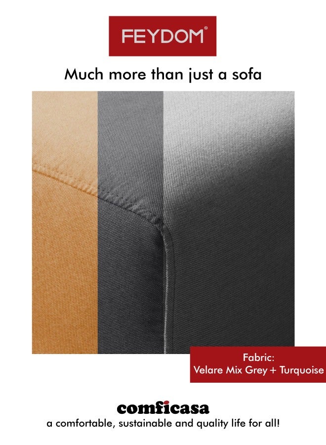 COMFICASA FEYDOM Archipelago Modular Sofa - Antique Gold Velare Mix - Image 2