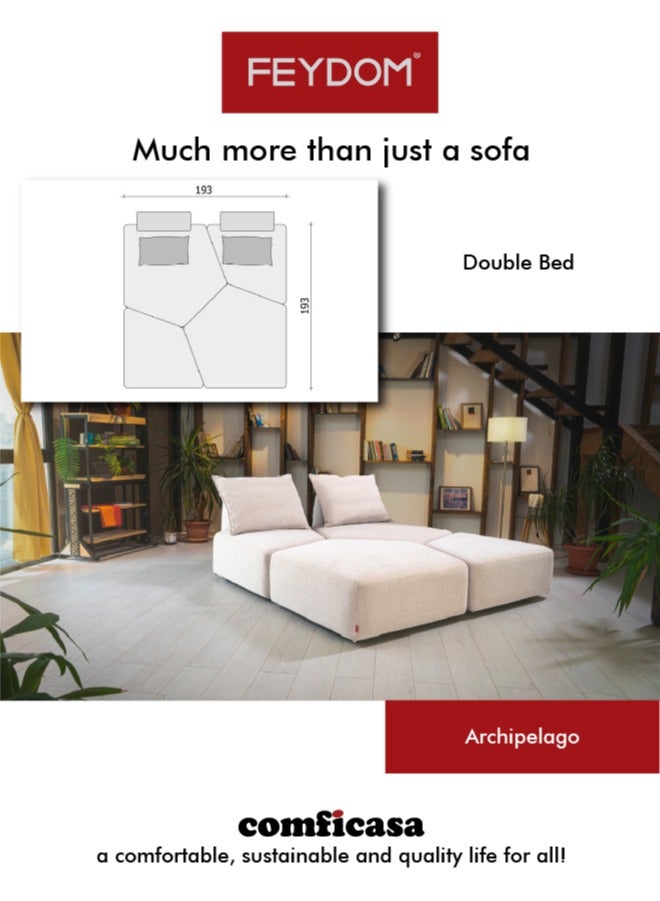 COMFICASA FEYDOM Archipelago Modular Sofa - Antique Gold Velare Mix - Image 4